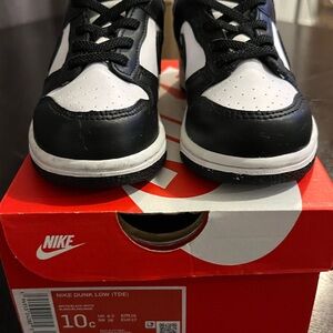 Nike Kids Dunk Low Black White Sneakers